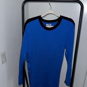 Blue Long Sleeve Knit Dress Future Collective by Kahlana Barfield x Target size